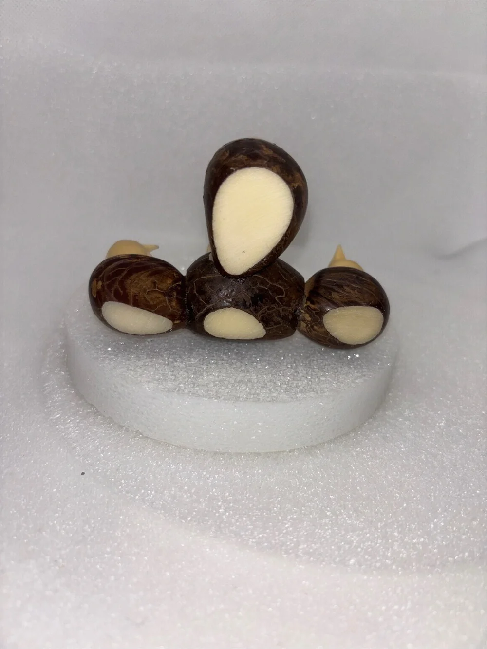 Penguin Set Of 4 Figurine TAGUA NUT figurine Antarctica King